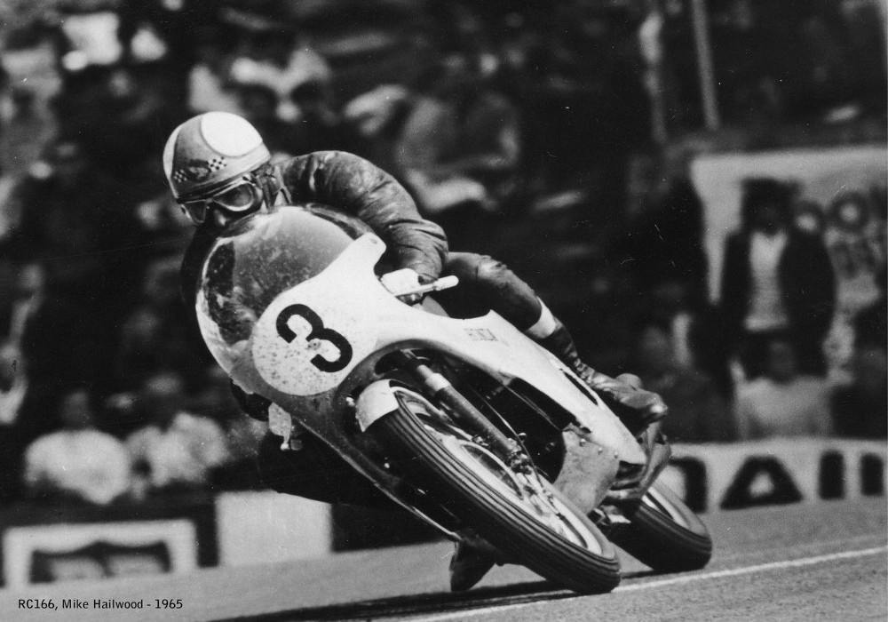 Steve Plater rides classic six cylinder Honda RC166 during TT Lap Mike Hailwood on Honda RC166