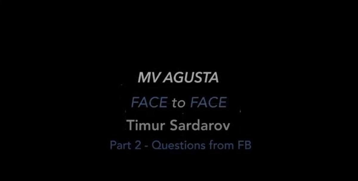 Face to Face with MV Agusta CEO, Timur Sardarov, Part 2