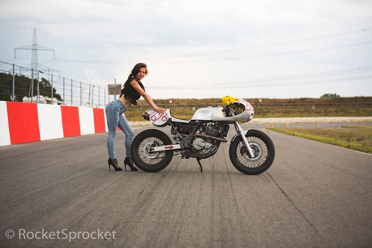 Rocket Sprocket unveils their new custom on track