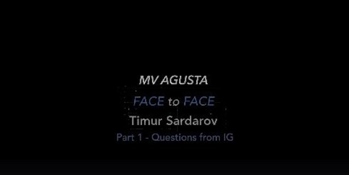 Face to Face with MV Agusta CEO, Timur Sardarov, Part 1