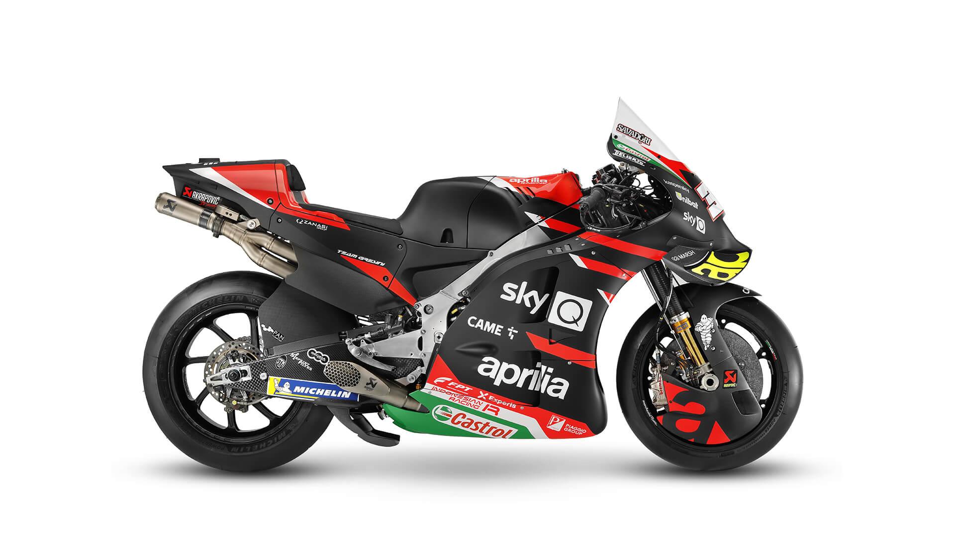 Aprilia unveils there 2021 MotoGP machines