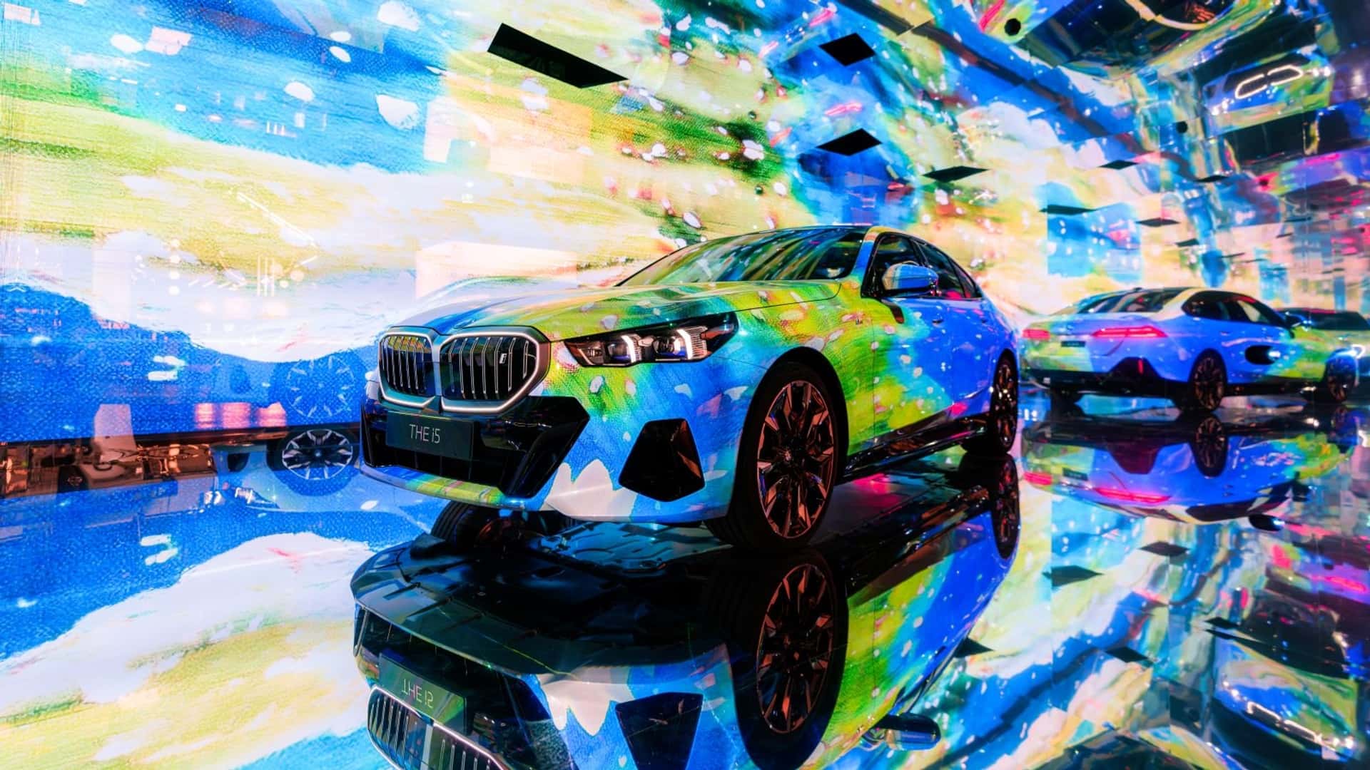 BMW’s i5 is the canvas for a new generation of artists bmw-art-cars-at-art-basel-2023 (1)