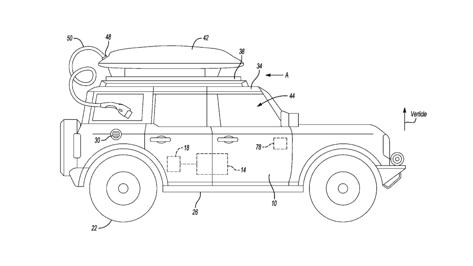 What do we know about the new Ford Patents Roof-Mounted EVÂ Patent? ford-roof-mounted-ev-backup-battery-patent