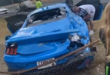 Ford Mustang GT Crashes at Drag Strip Due to Driver Error: A Reminder to Be Safe and Responsible Ford Mustang GT