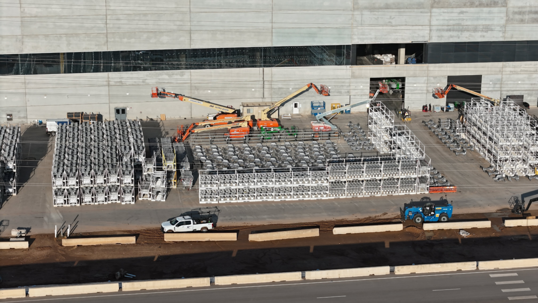 Cybertruck castings at Gigafactory Texas